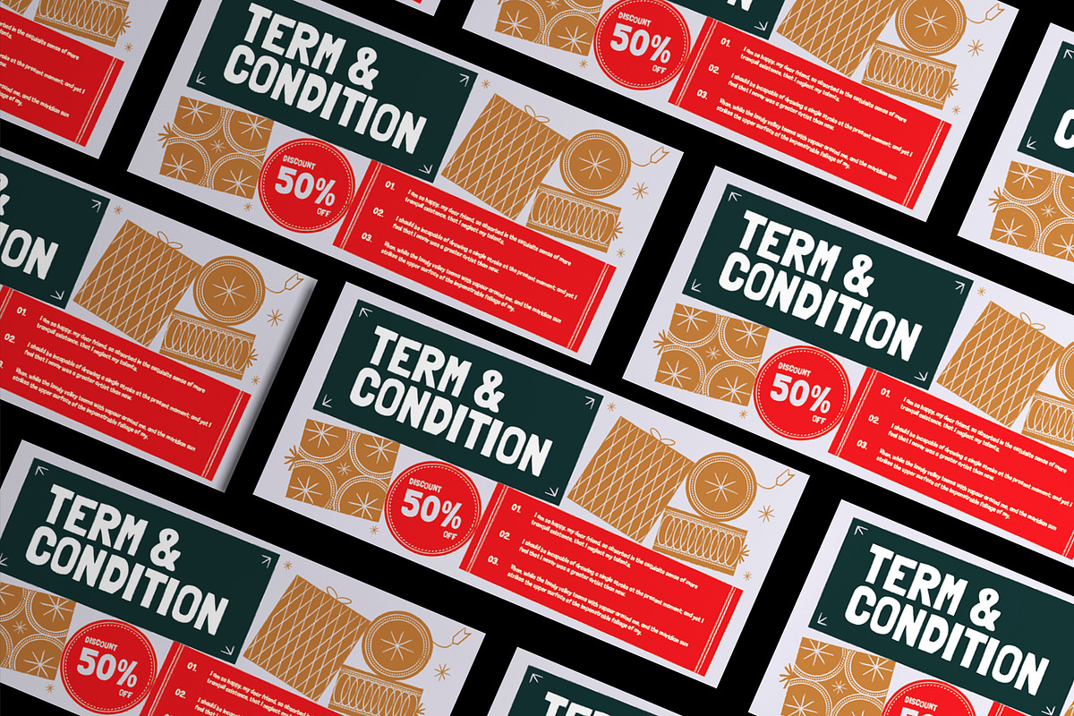 Modern Christmas Big Sale Voucher, a Card Template by Neermana (Photo 3 of 4)