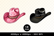 Cowboy Hat Clipart, Cowgirl Clip Art, an Object Illustration by POC Digital (Thumbnail 6 of 7)