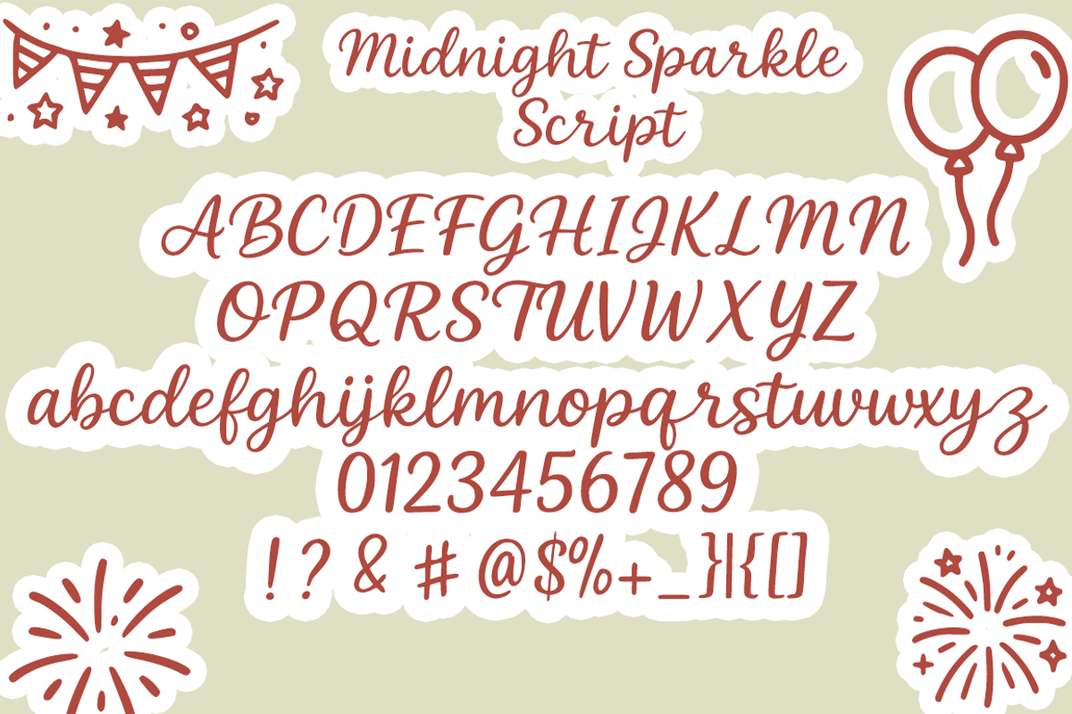 Midnight Sparkle – Festive Font Duo, a Script Font by cocodesign (Photo 4 of 7)