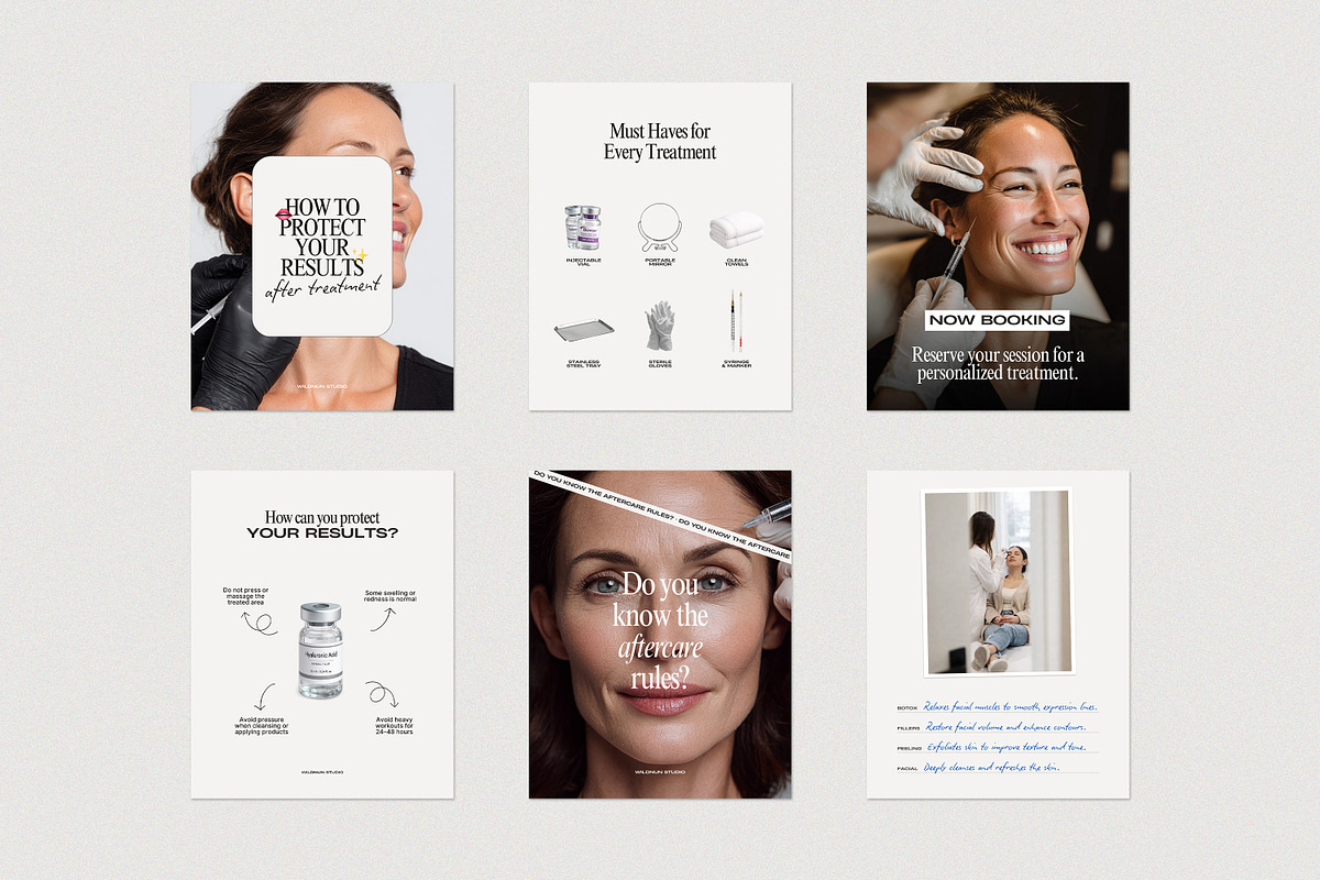 2026 Botox and Filler Instagram, a Social Media Template by Wildnun Studio (Photo 6 of 13)