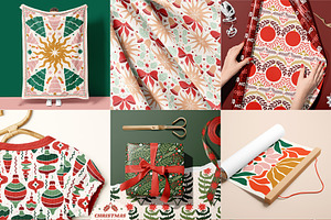 Christmas Posters Patterns Bundle