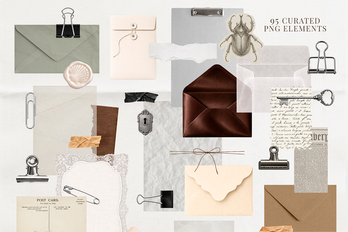 Elegant Paper Elements & Textures, an Object Graphic by Eva Gentle (Photo 5 of 10)