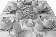 table setting 03, an Object 3D Model by 3dcruz (Thumbnail 7 of 13)