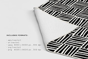 Linocut Seamless Patterns Set, a Pattern Graphic by Curly_Pat (Thumbnail 4 of 6)