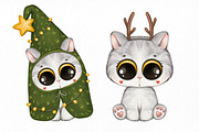 Christmas cat, an Animal Illustration by designs.svkl (Thumbnail 3 of 4)