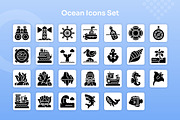 Ocean Icons Set - Glyph, a Solid Icon by Kmg Design (Thumbnail 2 of 2)
