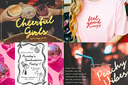 Retro Vibes Font Bundle Handwritten, a Script Font by Kaya Fonts (Thumbnail 5 of 22)