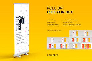 Roll Up Banner Mockup