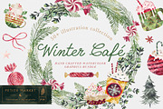 Winter Cafe Collection, a Food Illustration by PetiteMarket (Thumbnail 2 of 5)