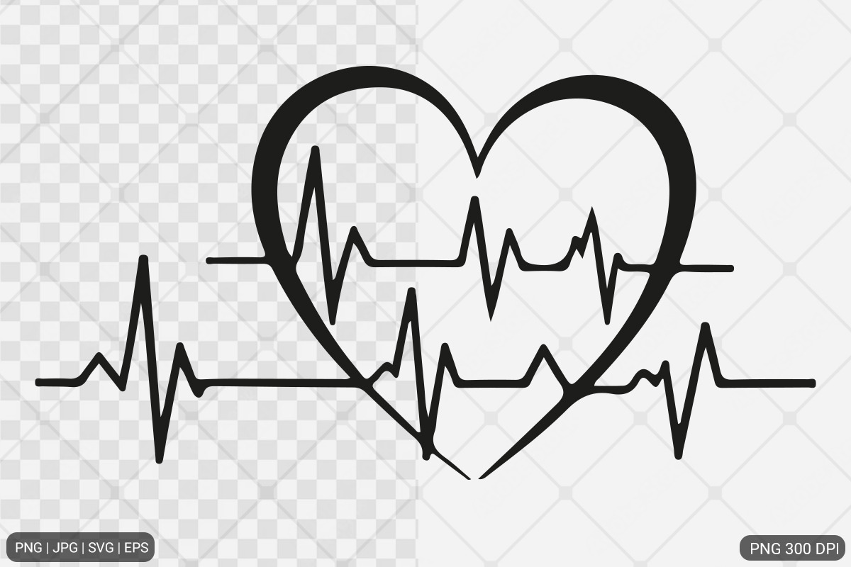 Heartbeat SVG PNG Design Bundle, an Illustration by Actual Pixel (Photo 3 of 12)
