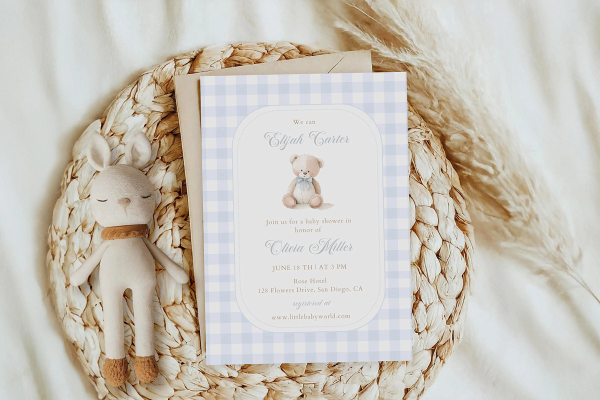 Blue Boy's Birthday Party Invitation, an Invitation Template by LucaTheme (Photo 1 of 6)
