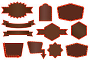 Retro Marquee Sign Frames Clipart, an Illustration by Stellalunarts (Thumbnail 1 of 3)