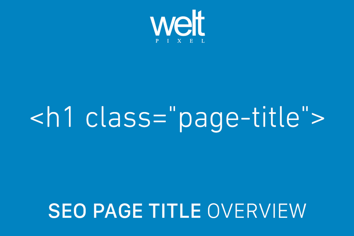 SEO Page Title Overwrite Magento 2, a Websites & App Template by WeltPixel (Photo 1 of 7)