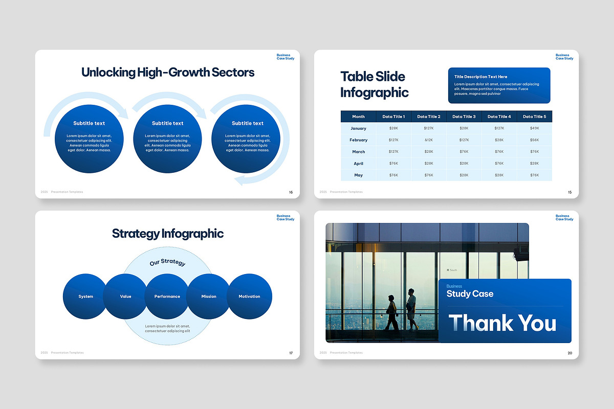 Case Study PowerPoint Template, a Presentation Template by Premast