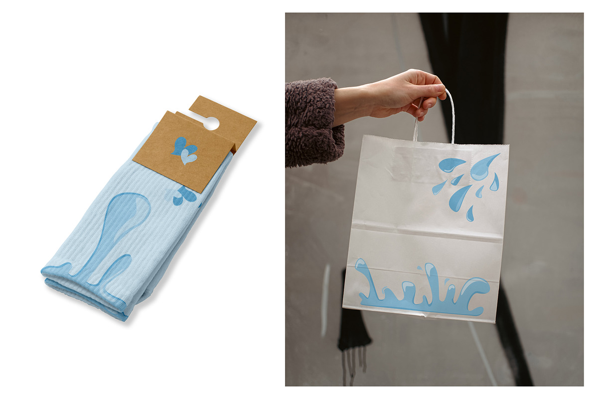 Water Splash Clipart Set Liquid, a Seasonal Illustration by Vaniuta_Art (Photo 2 of 3)