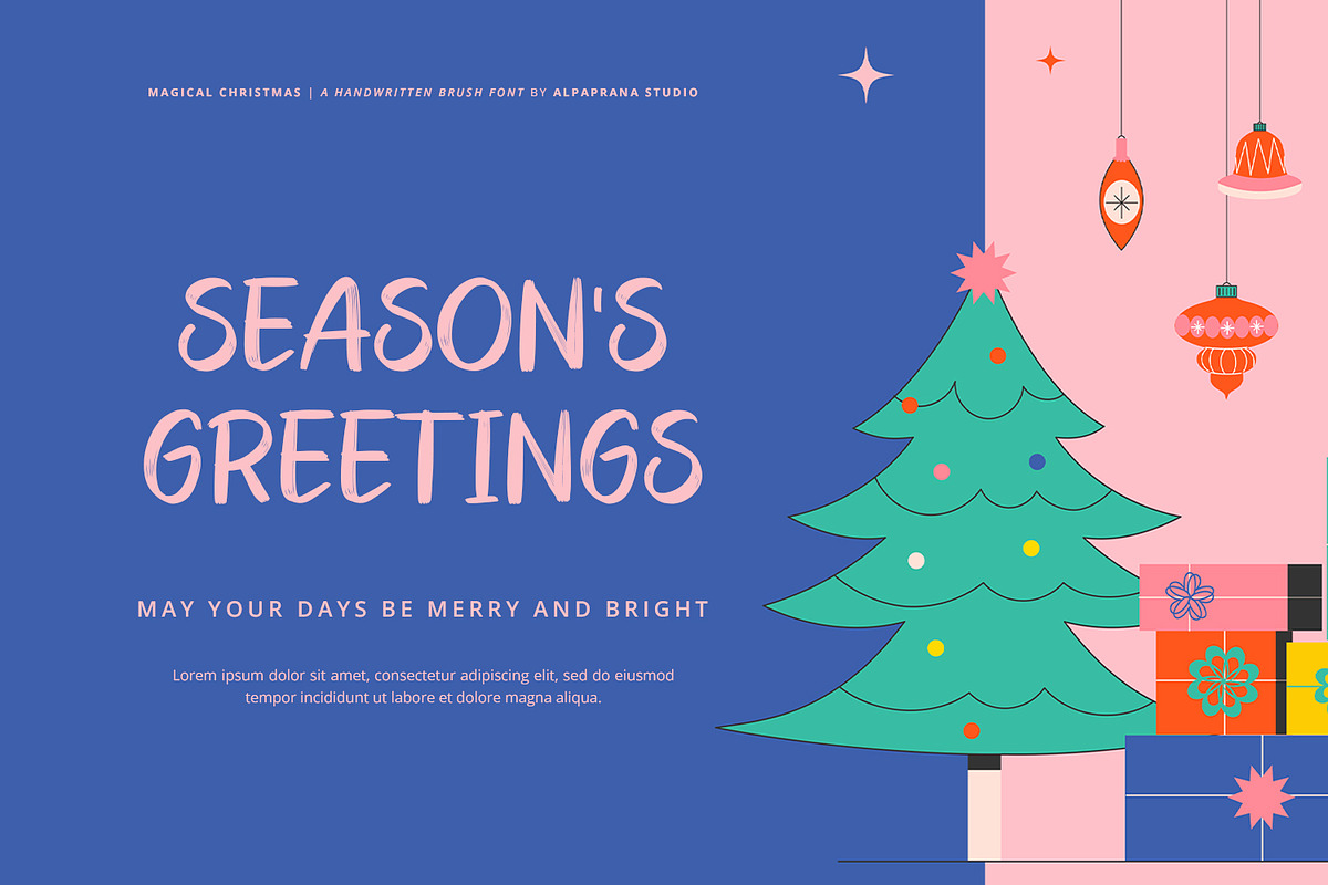 Magical Christmas - Handwritten Font, a Handwritten Font by Alpaprana (Photo 5 of 12)