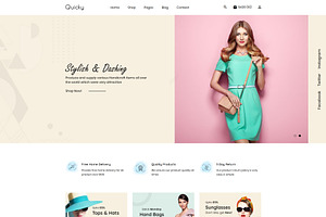 Minimal ECommerce Template - Quicky