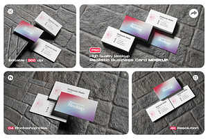 Realistic Business Card Mockup, an Advertising Mockup by My Code Std
