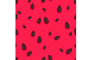 Watermelon seamless pattern. Juicy, a Food Illustration by YummyBuum