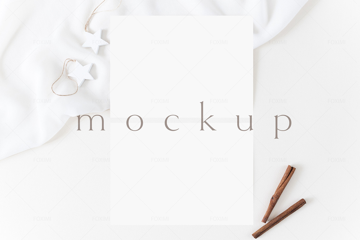 7x5 Christmas Card Mockup, P05, a Product Mockup by FOXIMIDesign (Photo 1 of 5)