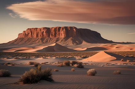 Desert landscape photograph, a Nature Photo by ComfortQ