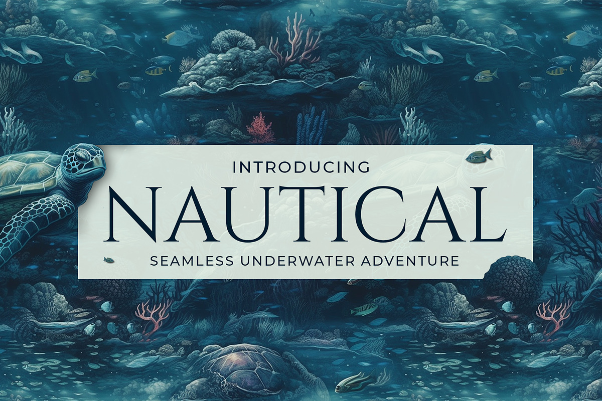 Nautical - Seamless Underwater Art, a Pattern Graphic by Pixel Perfect Patterns (Photo 1 of 10)