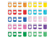 Medication pill bottle clipart set, an Illustration by SugarPickle Clip Art (Thumbnail 2 of 3)