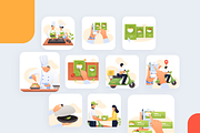 Food and Restaurant Illustration, a Templates & Theme by Graphicdunk (Thumbnail 3 of 6)