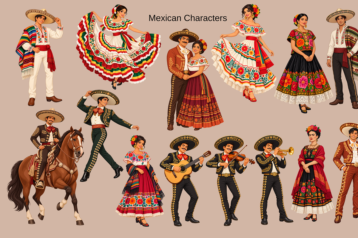 Mexican Vibes Clipart, an Object Illustration by MarisoArt (Photo 4 of 10)