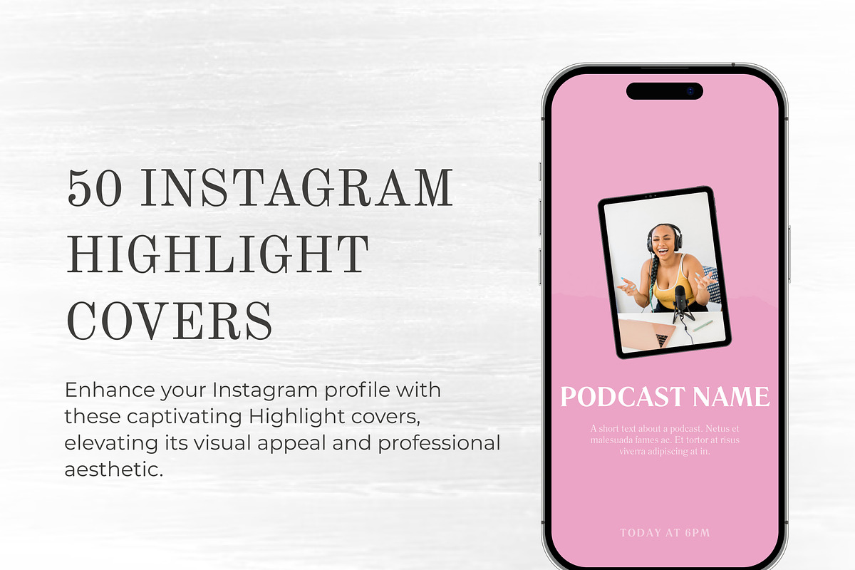 Instagram Story Highlight Icons, a Social Media Template by VeliusCreativeStudio (Photo 2 of 5)
