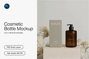 Neutral Cosmetic Bottle Mockup, a Packaging Mockup by Digital Asset Co (Thumbnail 1 of 4)