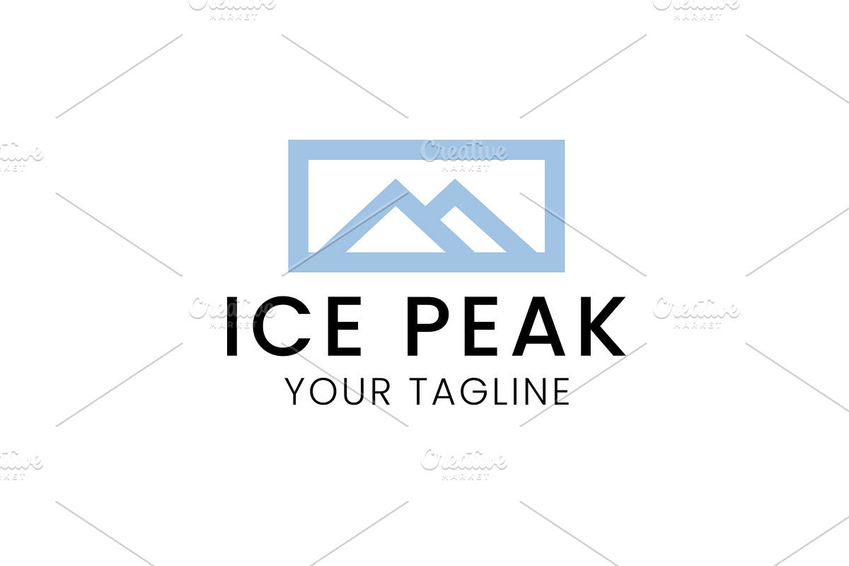 Ice peak logo illustration, a Branding & Logo Template by Dyn Studio