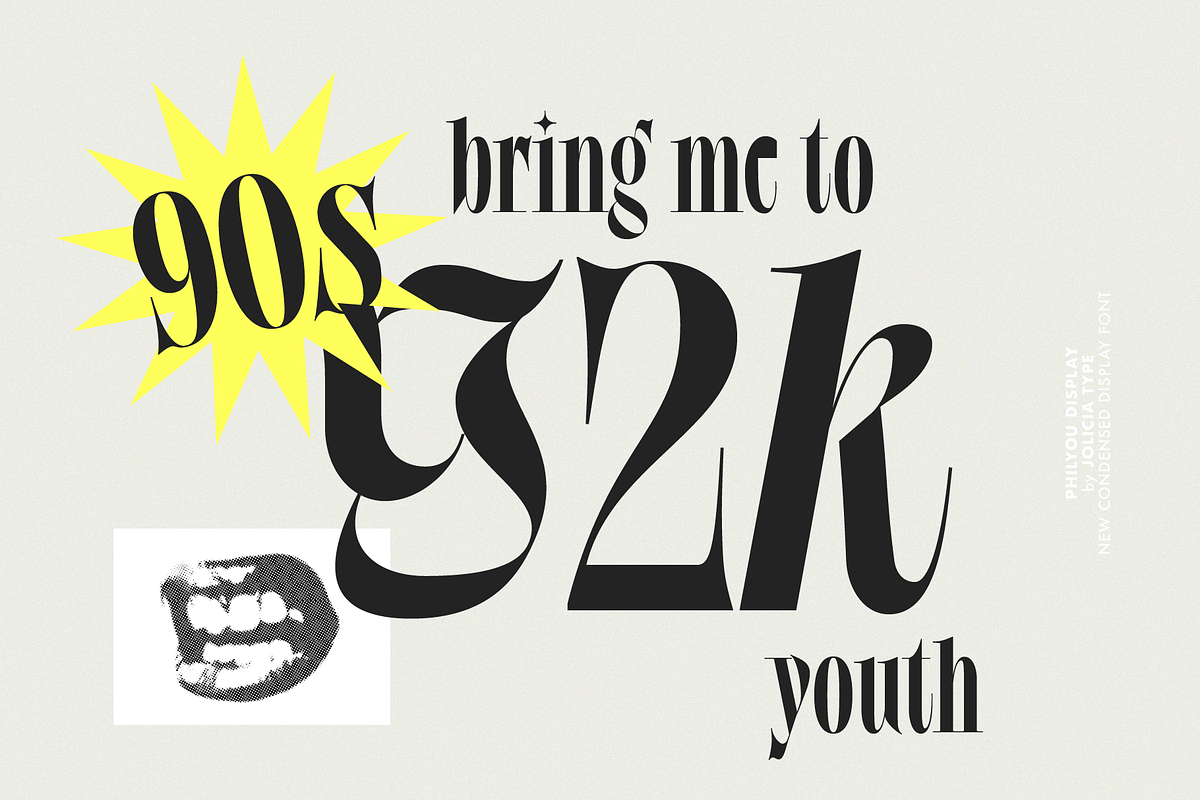 Philyou Display | Clean & Expressive, a Serif Font by Jolicia Type (Photo 9 of 15)
