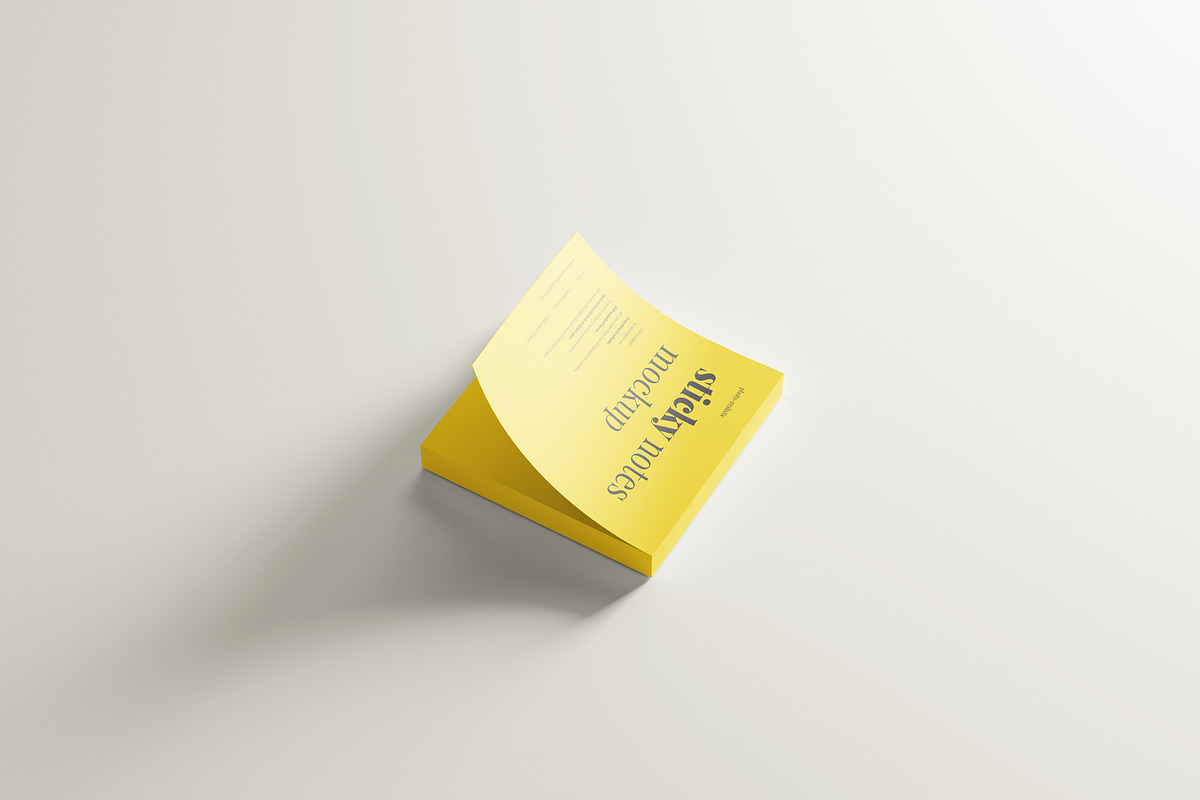 Sticky Note Mockups, a Household Mockup by MockupFree.Net (Photo 5 of 9)