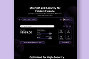 Crypto Currency Landing Page, a Landing Page Template by CreativeShaper (Thumbnail 3 of 6)