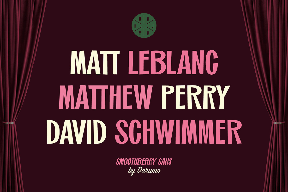 SmoothBerry | Playful Retro Font, a Sans Serif Font by Darumo Shop (Photo 6 of 8)