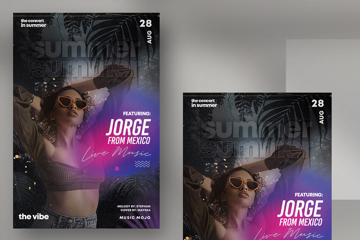 Modern Party Flyer Template Artist, a Flyer Template by PixelsDesign (Photo 1 of 2)