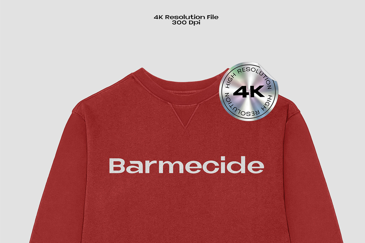 SWEATSHIRT MOCKUP, a Shirt Mockup by Barmecide Mockup Studio (Photo 2 of 3)