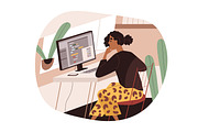 Creative workers at work set, a Technology Illustration by Good Studio (Thumbnail 8 of 9)