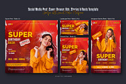 Birthday Bash Social Media Post Set, a Social Media Template by Creative_View (Thumbnail 2 of 8)