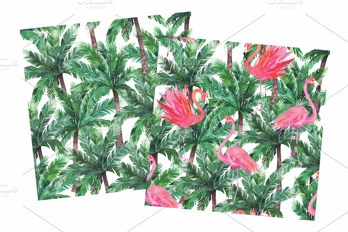 Watercolor Tropical Christmas, a Graphic by Natikka Art (Photo 2 of 5)