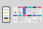 Mobile App UI Kit Template, a Templates & Theme by alexdndz (Thumbnail 16 of 21)