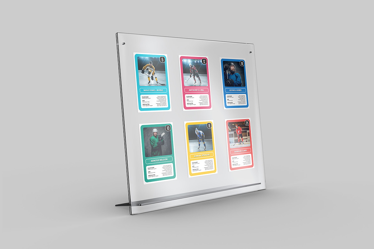 Acrylic Trading Card Display Mockup, an Advertising Mockup by Illusiongraphic (Photo 8 of 24)