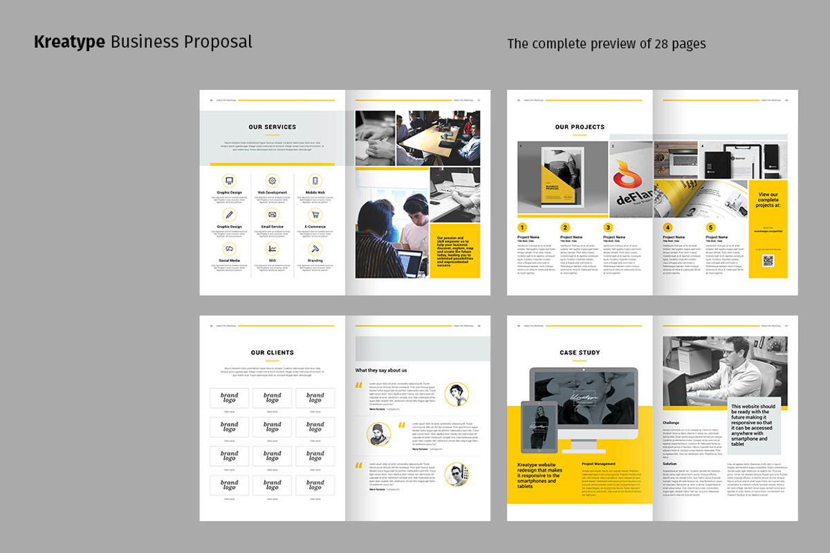 Kreatype Proposal, a Brochure Template by Kreatype Studio (Photo 3 of 19)