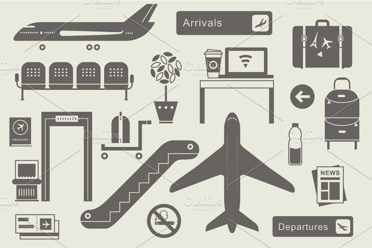 Airport icons preview 2