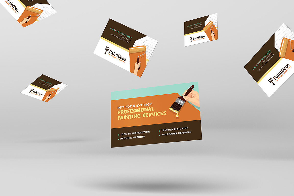 Painter & Decorator Business Card, a Business Card Template by BrandPacks (Photo 3 of 4)
