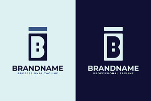 Letters IB Or BI Monogram Logo