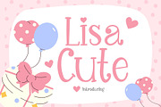 Lisa Cute Font, a Handwritten Font by Fox7 By Rattana (Thumbnail 1 of 6)