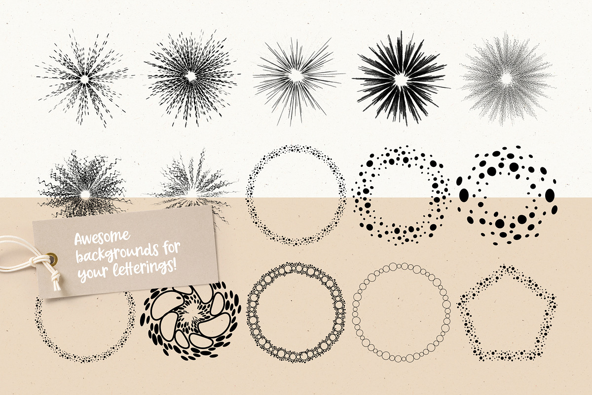 Speedlines Stamp Set for Procreate, a Brush Add-On by PrettyLittlePigs (Photo 9 of 12)