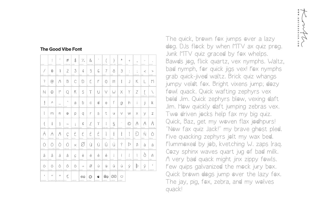 The Good Vibe Font / smile peace, a Script Font by KruthDesign (Photo 4 of 9)